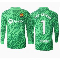 Echipament fotbal Barcelona Ter Stegen #1 Portar Tricou Deplasare 2024-25 maneca lunga